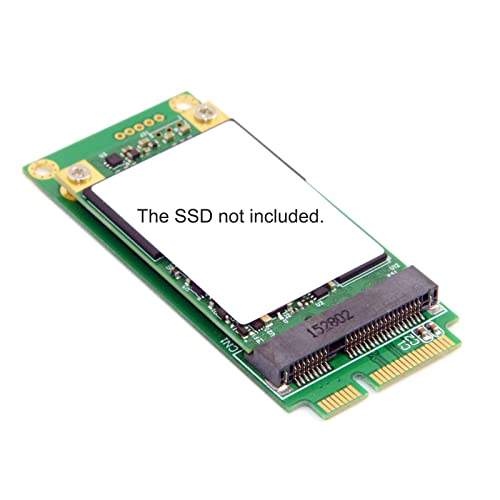 Cablecc Adaptador mSATA de 3 x 5 cm a 3 x 7 cm Mini PCI-e SATA SSD para Asus Eee PC 1000 S101 900 901 900A T91