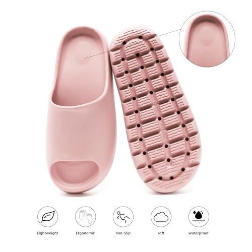 Image of Yueerlu Cloud Slides for Women Men, Recovery Womens Pillow Slides,EVA Anti-Slip shower shoes,Thick Sole Open Toe Garden Shoes,men's sandals,mens slippers for Indoor and Outdoor Size