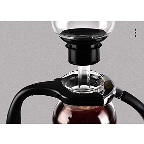 LXX Siphon-Kaffeemaschine im japanischen Stil, Vakuum-Glas-Siphon-Topf, Perkolatoren, 3 Tassen, Glas-Tischplatte, Siphon… – Bild 4