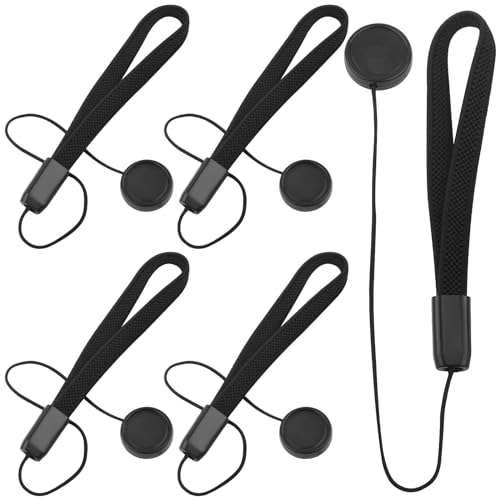 5 unidades de sujetadores para tapas de lente con cuerda elástica anti-perdida, compatibles con cámaras Canon, Nikon, Sony, Fujifilm, Olympus y Panasonic DSLR/SLR miniatura 1