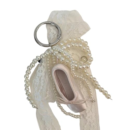 Bijou de téléphone ballet et perles pour un style chic