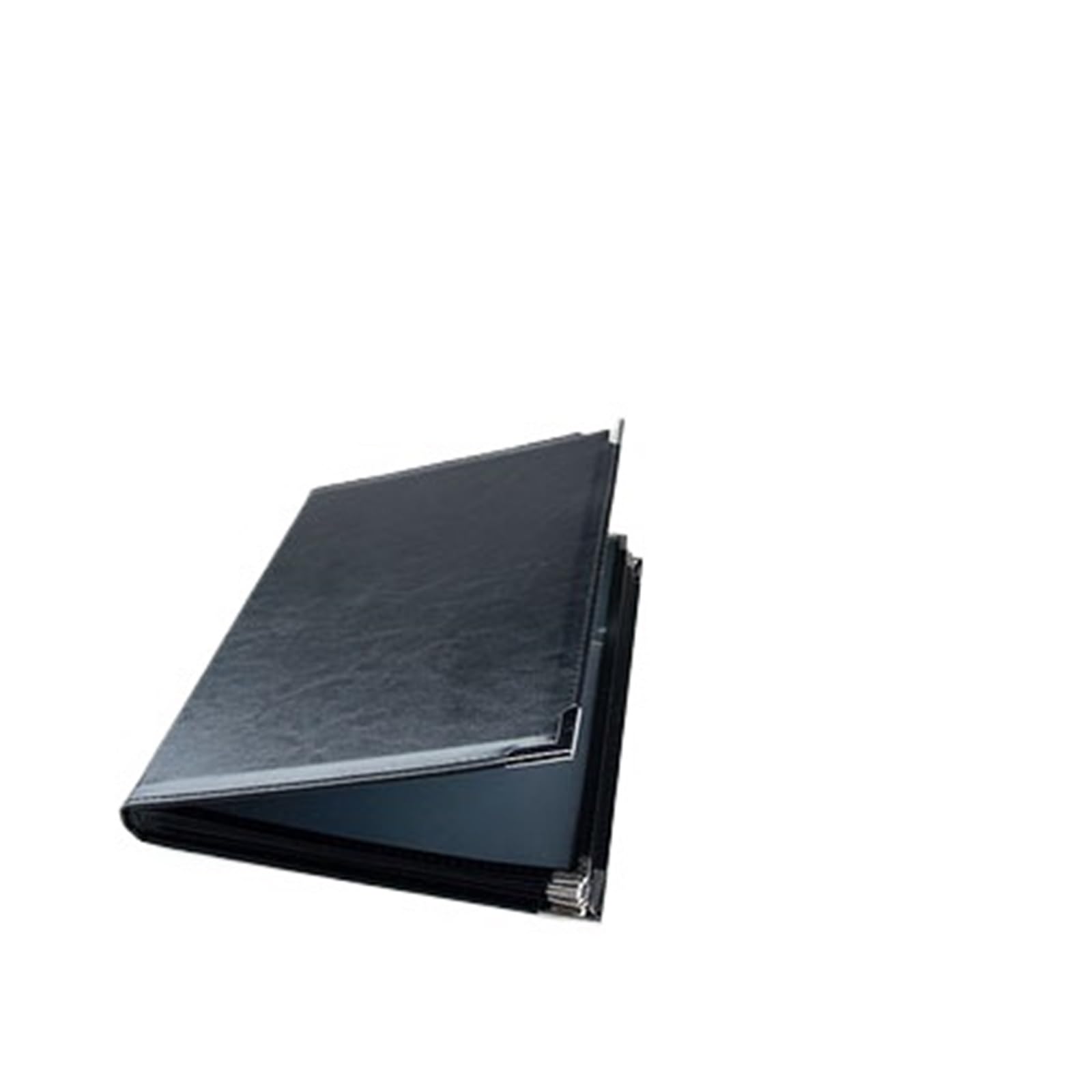 Portada de menú de restaurante For inserciones de 148x210 mm Libro menú A5 Lista clips recetas Cuero PU(6 plastic slots)
