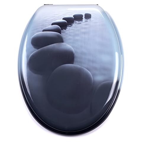 MSV Abattant WC MDF Chemin de Galets Cover