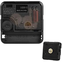 EXCEART Quartz Clock Movement Mechanism, DIY Silent Sweep Wall Clock Motor with Hands - Battery Operated Repair Kit for DIY Crafts & Replacement