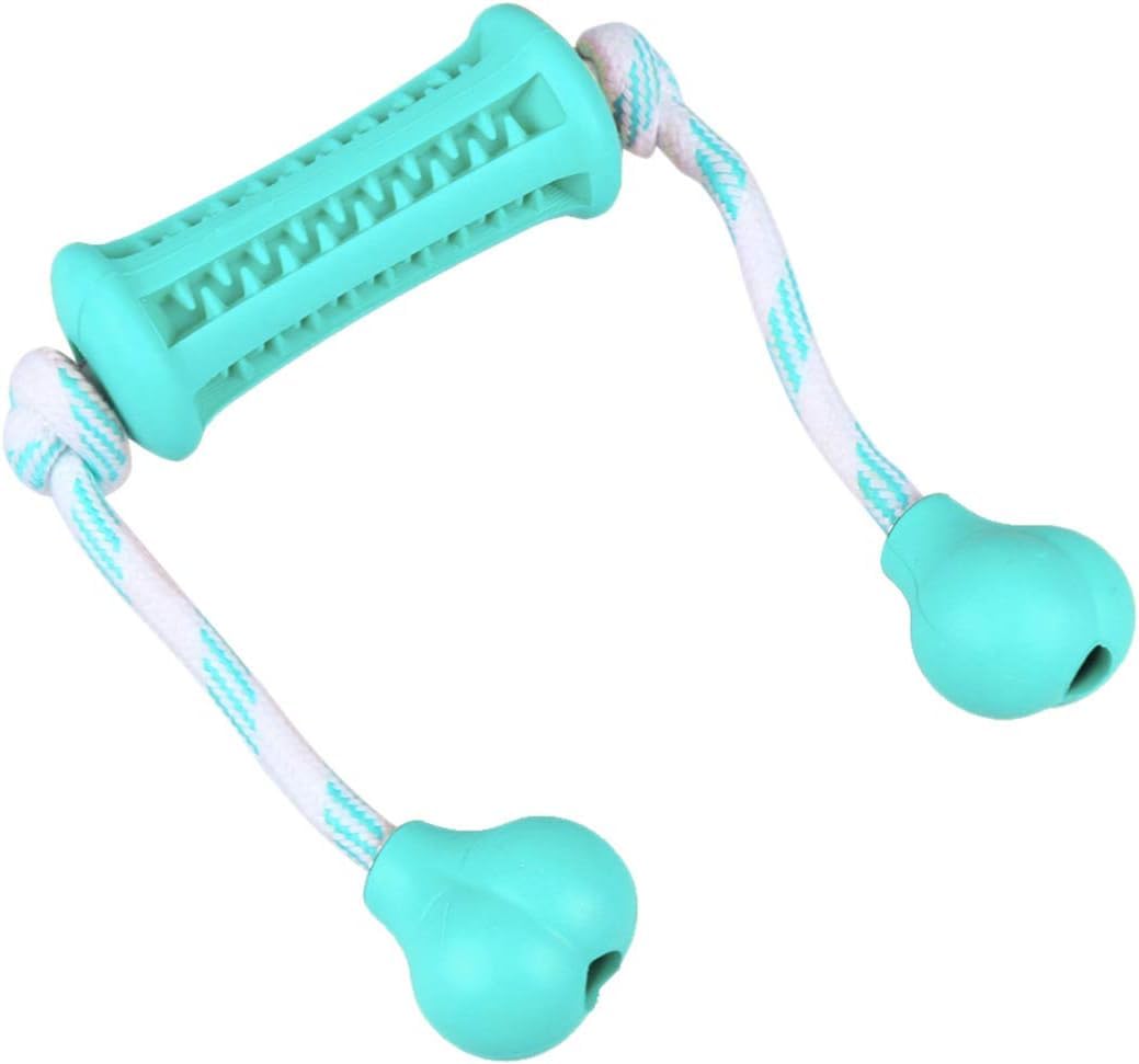 3 piezas Limpieza de golosinas Indestructible Gatos Perros Pequeños Masticar Masticar Stick Juguetes para Mascotas Cuidado de Cuerda Jugar Huesos de Comida Cepillo de Dientes Lento Interactivo Medio