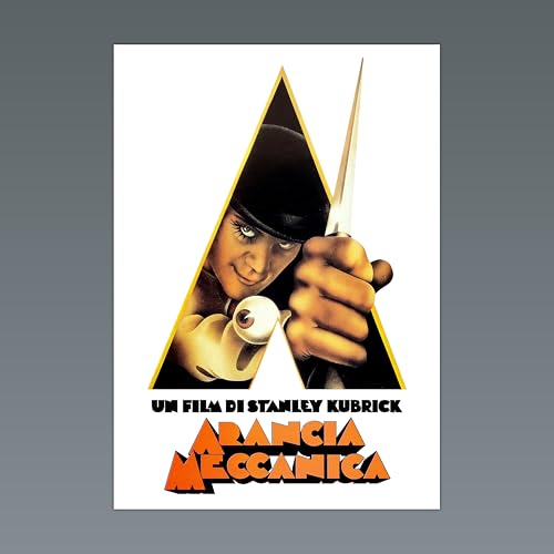 Affiche de film Orange Mécanique 33 x 70 cm - Idée cadeau décoration pour cinéphile