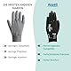 Ansell HyFlex 48-101 Dünne Arbeitshandschuhe mit PU Beschichtung, Leichte Schutzhandschuhe für Präzises Arbeiten, Heimwerk, Montage, Handschuhe Herren Damen, Schwarz, Größe L (12 Paar)