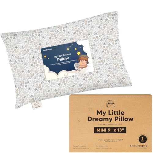 Mini Toddler Pillow with Pillowcase, 9x13 My Little Dreamy Pillow, Prairie