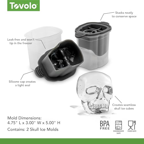 Image of Tovolo, Set Ice Molds Skull, 2 Count