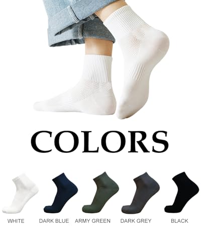 Men Spring and Summer Socks 6 Pairs for Casual and Simple Sport Breathable, Deodorant and Comfortable2