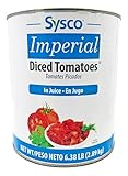 Sysco Diced Tomatoes | In Juice | Kosher | 6.38 lb