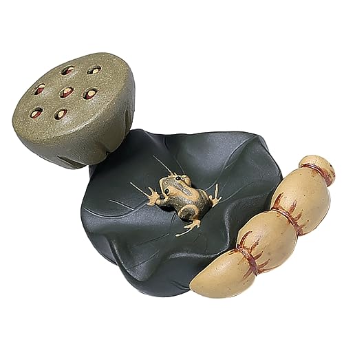 Cabilock 1Pc Purple Root Lid Holder Creative Desktop Decor for Tea Cup Lid Stand Heat Resistant Teapot Ornament Unique for Tea Lovers and Collectors