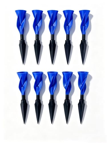 10 Pack .625 Caliber Big Bore Blowgun Darts, 3-Fin Mitsubishi Rotating Tail with Razor Sharp Carbon Steel Tips for Hunting & Target Practic