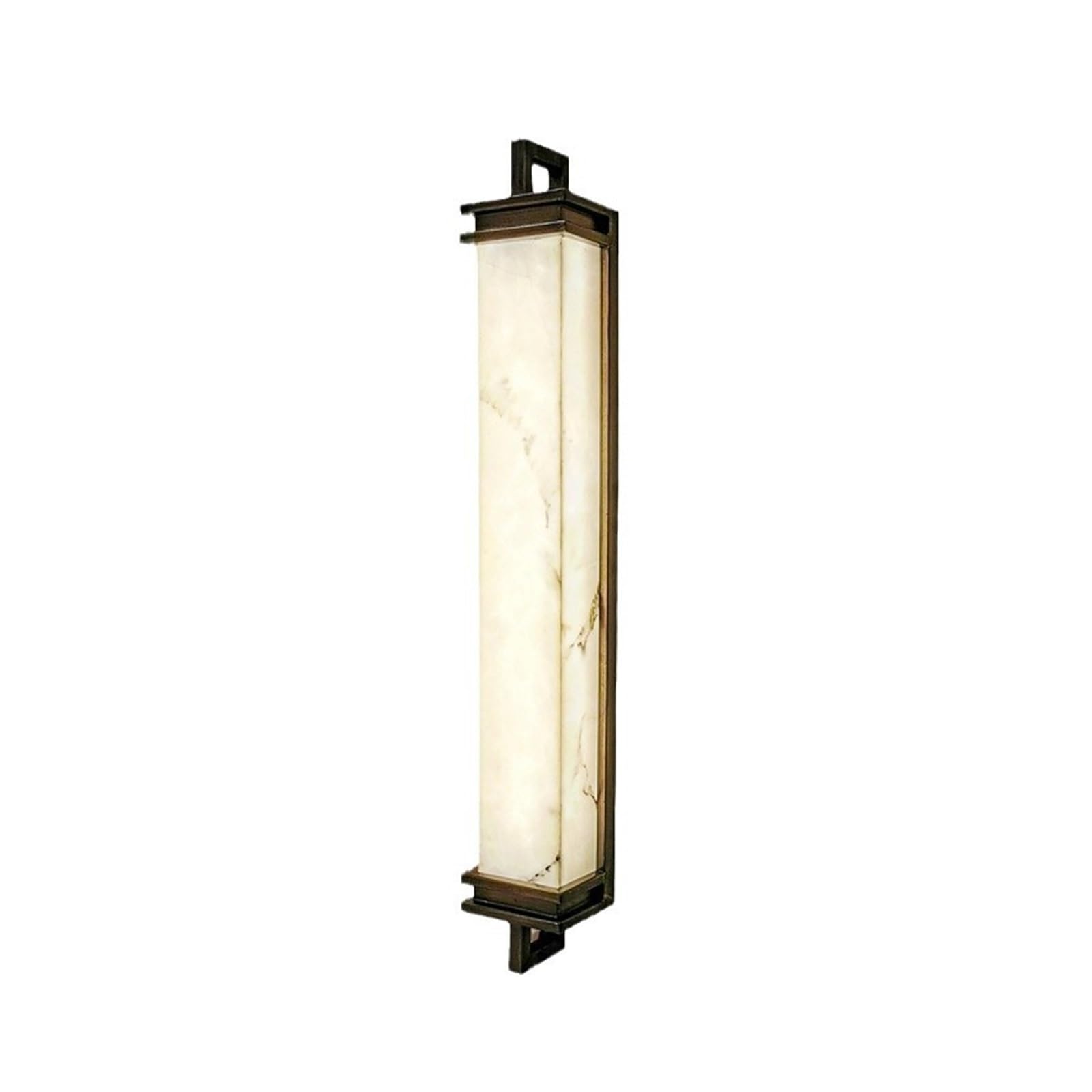 Applique murale LED 80cm en acier et imitation marbre chic - 4