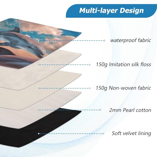 Funda para portátil con diseño de delfines para laptops de 13-14 pulgadas miniatura 4