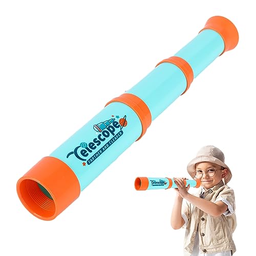 Telescopio Monocular de Juguete, Mini Telescopio Retráctil Telescopio de Mano Portátil Juguete Telescopio Juguete Experimento Científico para Niños Cumpleaños, Fiesta de Pascua (Verde)