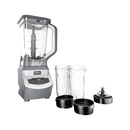 Ninja BL660 Professional Compact Smoothie & Food Processing Blender, 1100-Watts, 3 Functions -for Frozen Drinks, Smoothies, Sauces, & More, 72-oz.* Pitcher, (2) 16-oz. To-Go Cups & Spout Lids, Gray