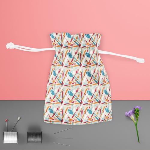 Image of ArtzFolio Knife & Spoon | Pouch Wrist Potli Bag | Bag for Weddings & Casual Parties