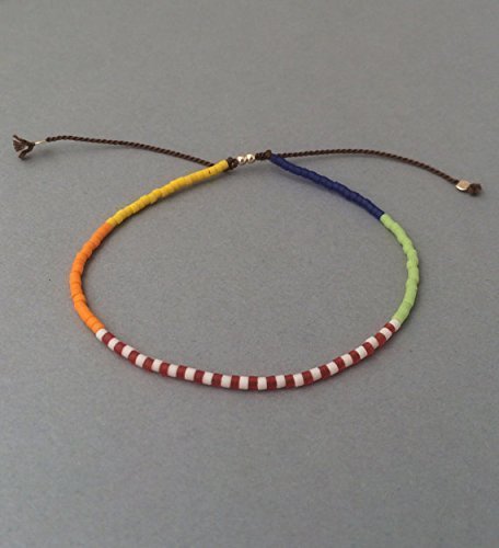 Adjustable Colorful Seed Bead Bracelet 