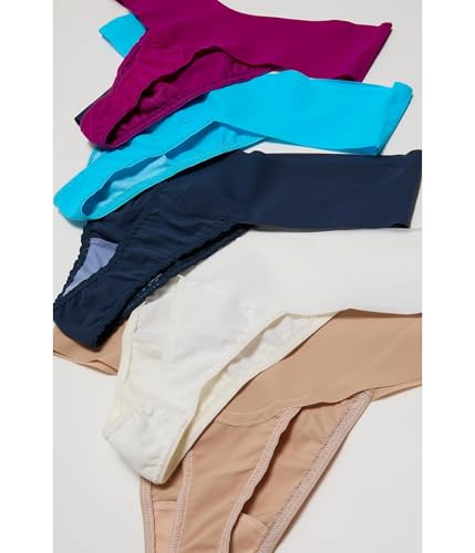 hanky panky Women's Breathesoft Natural Rise Thong 5 Pack2