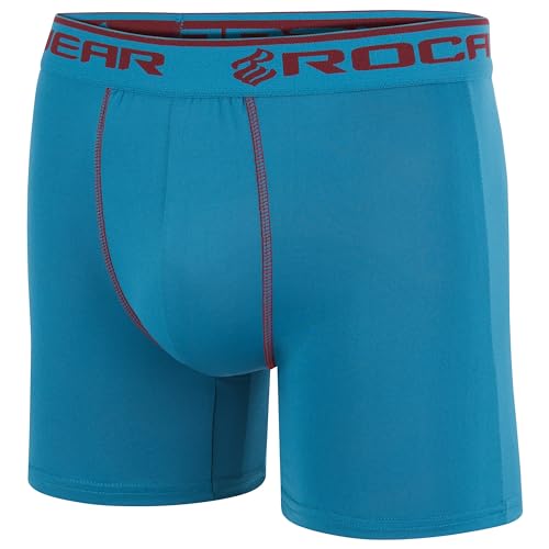 Rocawear Performance 4, 5 or 6 Pack Sport Fit Underwear, Stretch Performance Breathable Cool Support Men Boxer Briefs4