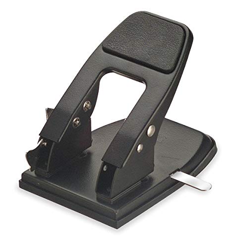 OFFICEMATE Heavy Duty Paper Punch, Two Hole, Blk