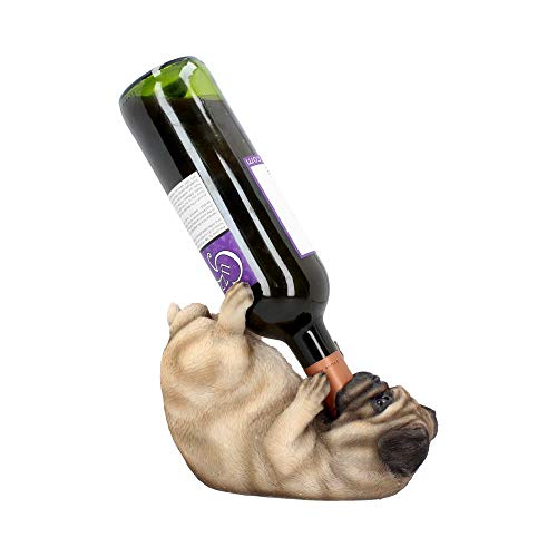 Nemesis Now Guzzlers Mops-Weinflaschenhalter, 21 cm, Rehkitz
