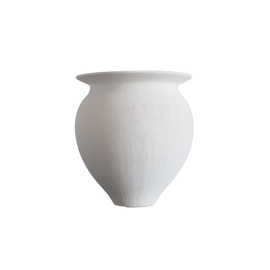 EINES Chinese Style Dried Flower Ornaments Pottery Jar Home Living Room Arrangement Tea Porch Art Ceramic Vase