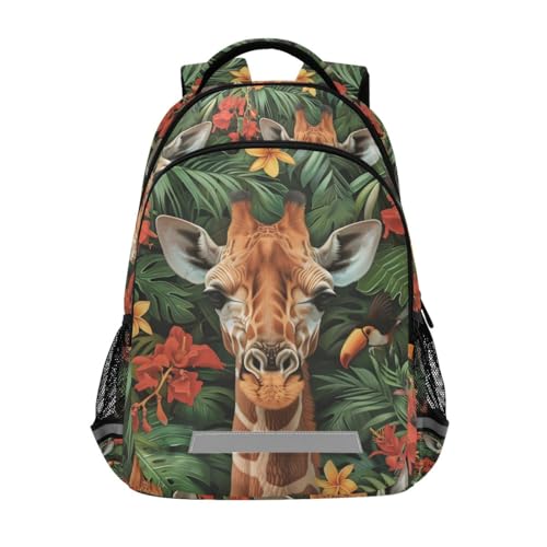 Sac à dos girafe enfants pour l'école primaire et maternelle taille unique