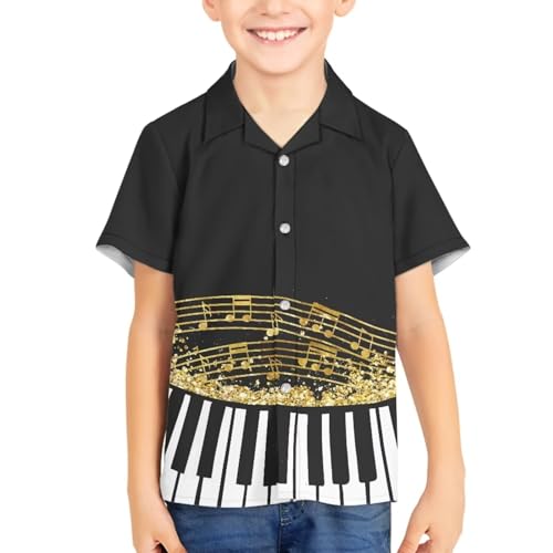 Toddler Boy Button Down Shirt Short Sleeve Cool Hawaiian Shirts for Kids3