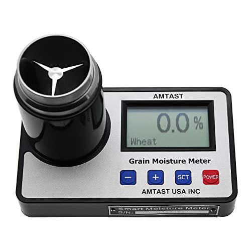 AMTAST Grain Moisture Tester Smart Grain Moisture Meter for 18 Grains