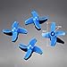 BETAFPV Beta75 Pro 2 FPV Whoop Frame Kit with Gemfan 2 Sets 40mm 4-Blade Props 1.0mm Shaft Blue FPV Propellers for 0802 Brushless Motor Tiny Whoop Drone Beta75 Pro 2 Beta65X