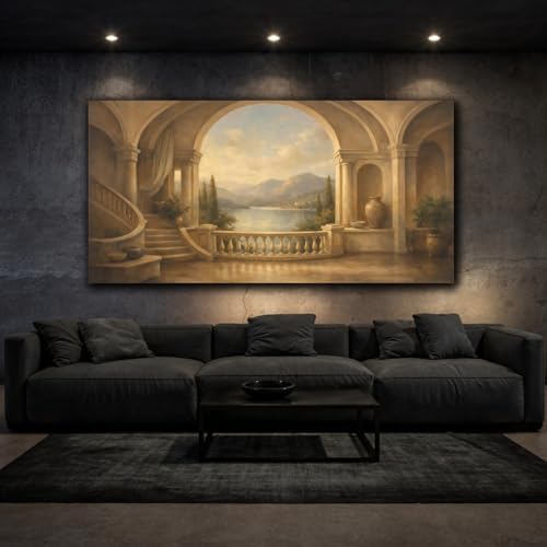 Canvas lake vista horizontal 50x25cm pour habiller un mur vide - 3