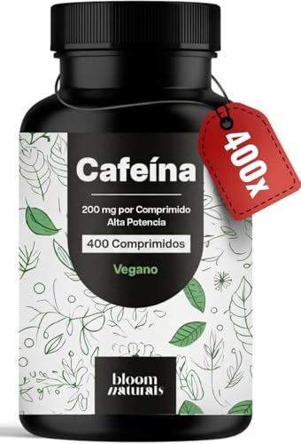 Cafeina Alta Potencia – 400 Comprimidos – 200 mg de Cafeína por Comprimido