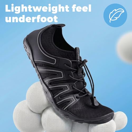 Image of WateLves Water Shoes Mens Womens Beach Swim Shoes Quick-Dry Aqua Socks Pool Shoes for Surf Yoga Water Aerobics