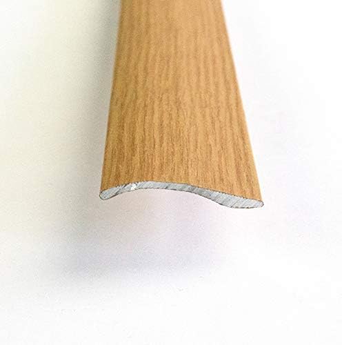 Self adhesive aluminium door bar threshold light oak laminate adjustable ramp 0.9m