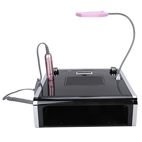 Kit eléctrico 4 en 1 para manicura con lámpara y colector de polvo miniatura 1