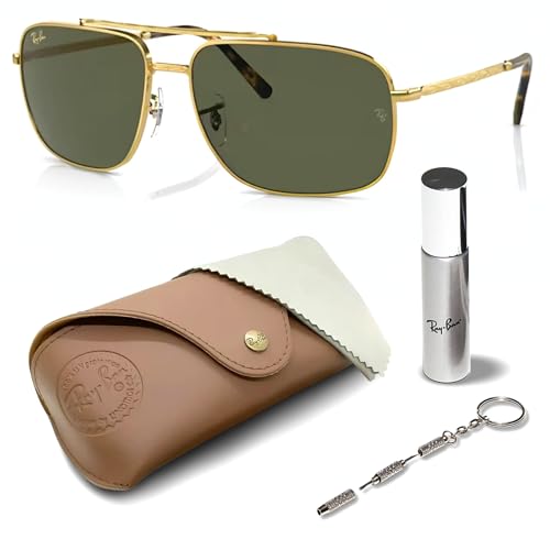 Ray-Ban RB3796 Square-Round Shaped Sunglasses for Men & Women with Official RAYBAN Eyewear Kit
