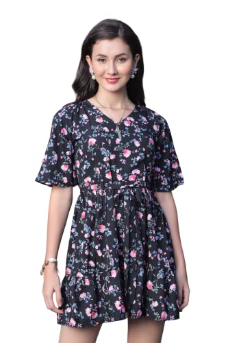 Image of Leriya Fashion Western Dresses for Women |A-Line Knee-Length Dress | Indo Western Dress for Women| Short Dress