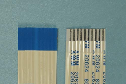 Gimax 100 pcs Flexible Flat Cable FFC 10 PIN 1.25 mm pitch 50 100 150 200 300 350 500 mm Length Type A Same Contact Sides - (Color: Length 500mm)