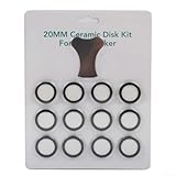 Photo Gallery jotekonoby kit di dischi di ricambio in ceramica da 20 mm per umidificatori, trasduttore di nebulizzazione ad alta efficienza con frequenza 1,70 mhz per un uscita ottimale della nebbia, metallo di Photo Gallery jotekonoby kit di dischi di ricambio in ceramica da 20 mm per umidificatori, trasduttore di nebulizzazione ad alta efficienza con frequenza 1,70 mhz per un uscita ottimale della nebbia, metallo di