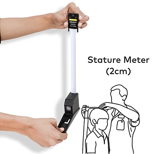 Image of RCSP Height Measuring Scale Stature Meter 200cm /2m for Height Measurement, Wall Mounted Growth Meter for Kids & Adults | Durable Plastic Roll Ruler Tape for Gym, Home