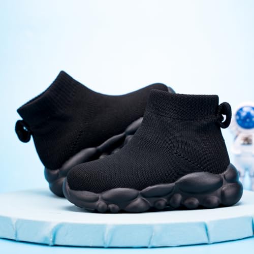 Boys and Girls Indoor Non-Slip Baby Toddler Shoes Breathable mesh Surface Lightweight Elastic Socks Shoes Memory Soles Protect Toes Outdoor Sneakers Pink4