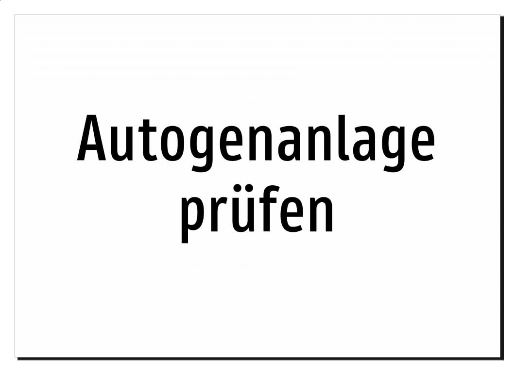 43982-DE-T-06 | Autogenanlage prüfen