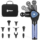LifePro Dynaflex Percussion Massage Gun Eligible– Deep Tissue Handheld Massager for Athletes – Muscle Recovery Tool for Men & Women – Quiet, Portable with Attachment Heads & Travel Case