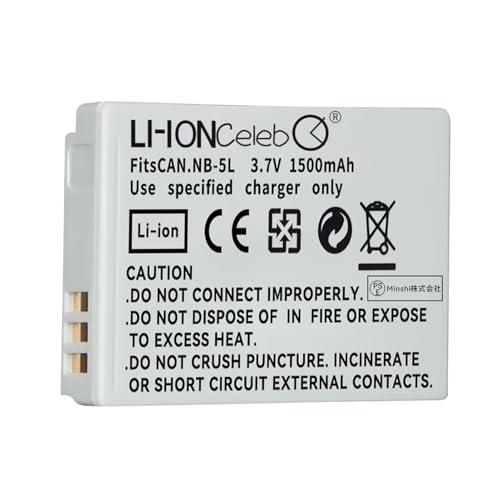 Li-ion Celeb Canon対応 【製品】取得 Canonキヤノン 互換対応機種カメラ NB-5L 交換バッテリー【3.7V 1500mAh】互換 バッテリー PowerShot S100 S110 SX200IS IXY 95IS 800IS 910is 等カメラ対応 Li-ion Celeb Canon対応 【製品】取得 Canonキヤノン 互換対応機種カメラ NB-5L 交換バッテリー【3.7V 1500mAh】互換 バッテリー PowerShot S100 S110 SX200IS IXY 95IS 800IS 910is 等カメラ対応