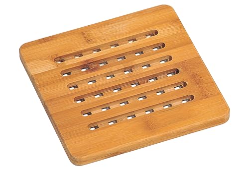 Kesper 58741 Dessous de Plat Bambou Nature 30 x 30 x 15 cm