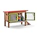 Schleich Farm World - 9PC Rabbit Hutch Playset with Cute Bunny Figurines and Accessories - Realistic Farm Animal Play Set Figures for Imaginative Play - Educational Toys for Children, Toddlers Ages 3+