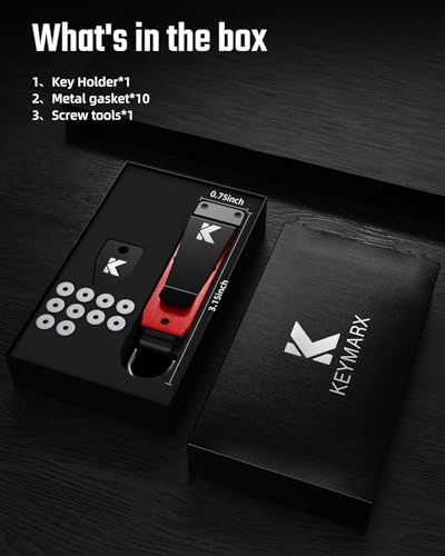 Image of Key Organizer for Men Compact Key Holder Minimalist Key Case Metal Key Chain Key Holder for Keychain Secures 2-5 Keys