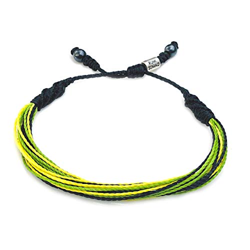 Jamaica Bracelet Jamaican Country Flag Colors Black Yellow